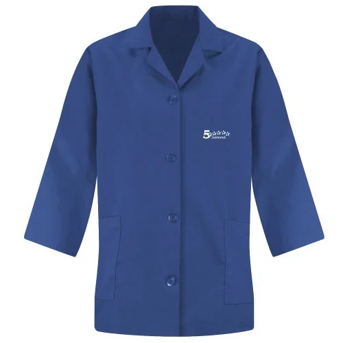 Customized Blue Janitorial Uniform Top